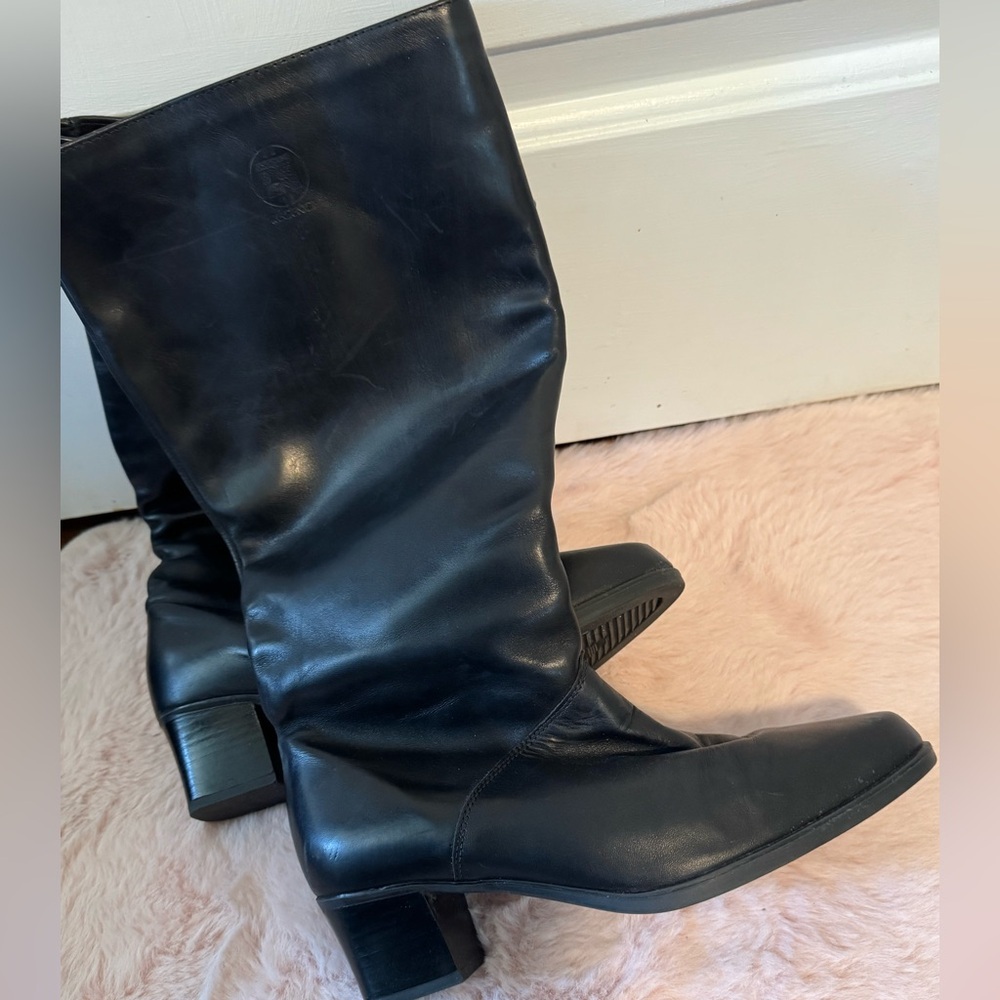 BOGO Regence Black Leather Knee-High Boots